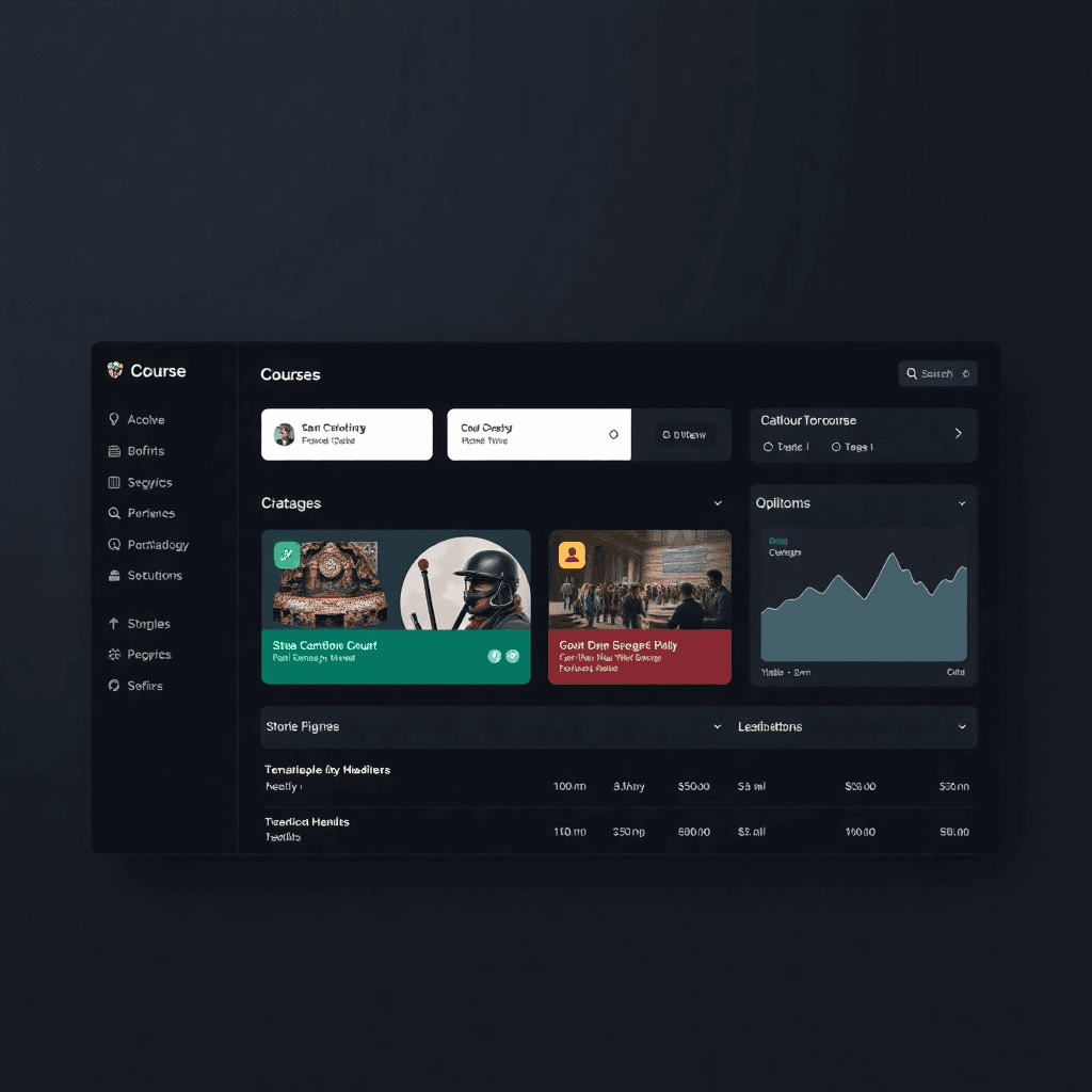 Course catalog screenshot